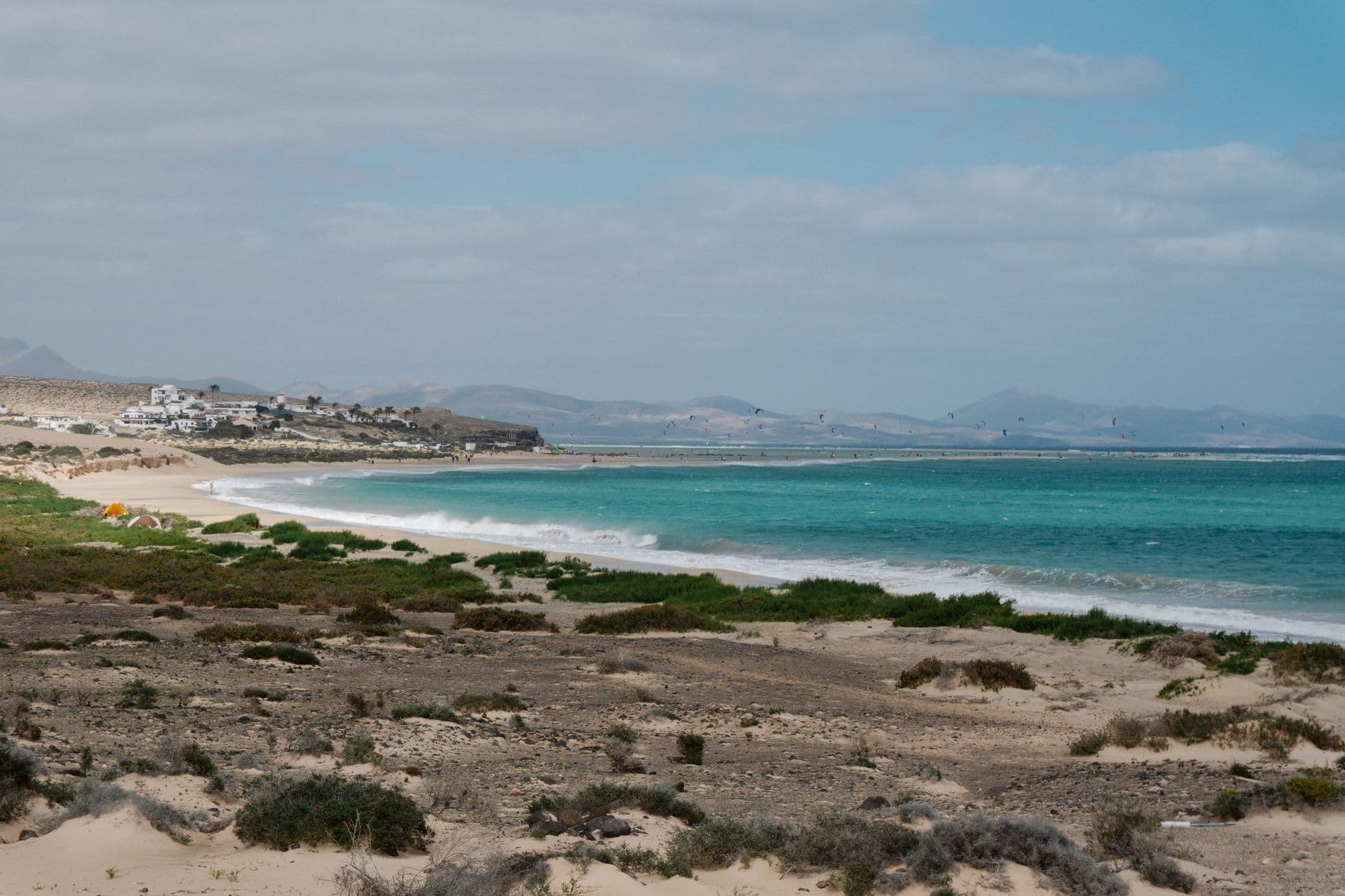 La laguna di Playa de Sotavento, sulla penisola di Jandía